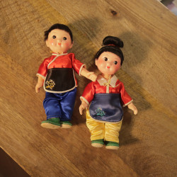 2x Chinese Baby Dolls